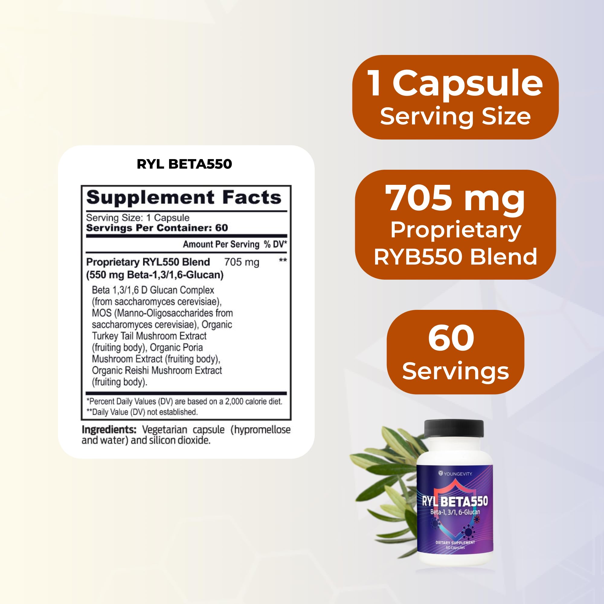 60 capsules of Beta550 supplement
