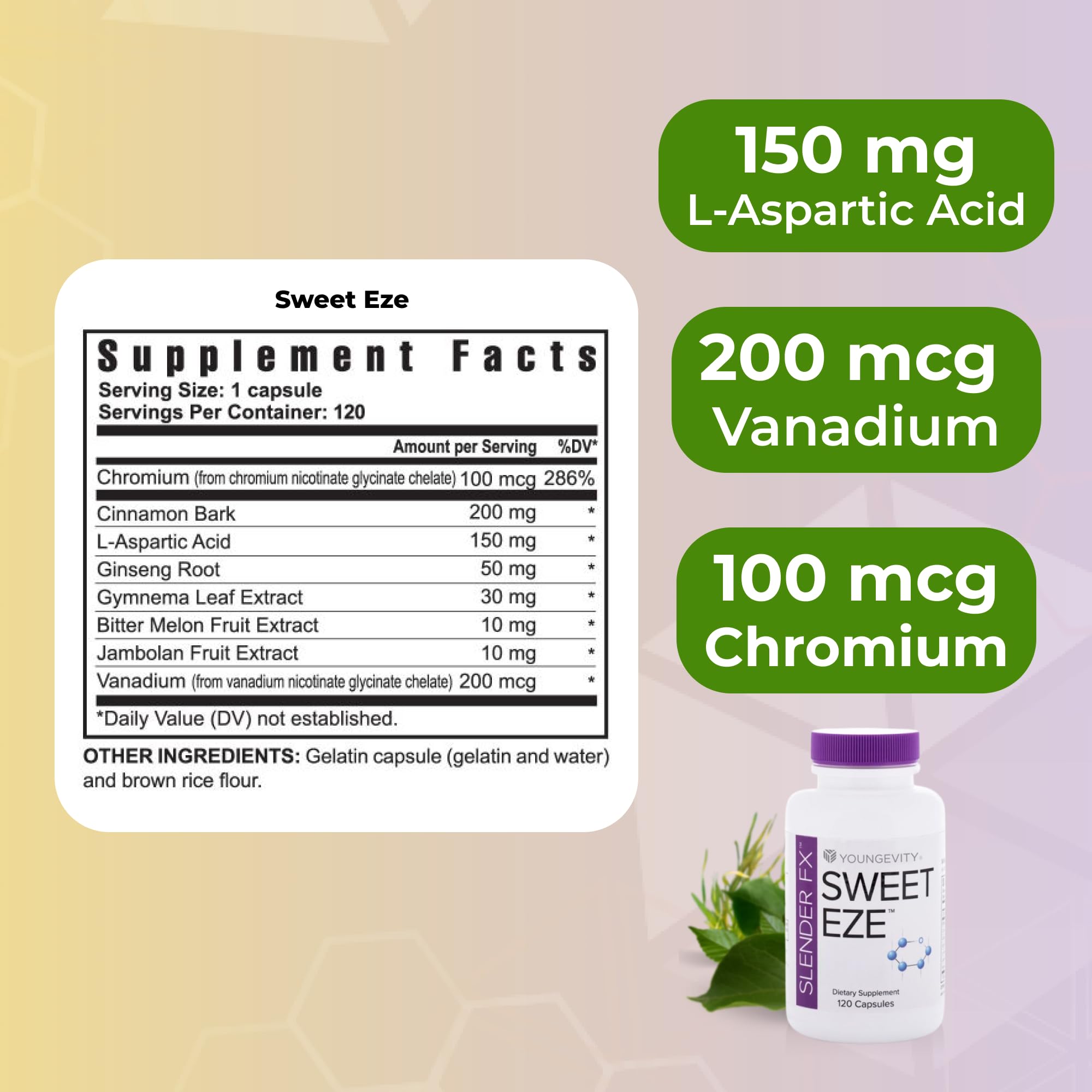 Close up of Sweet Eze capsules