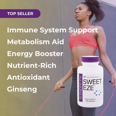 Ingredients panel on Youngevity Sweet Eze bottle