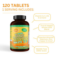 Pack of 120 Tangy Tangerine 2.0 tablets