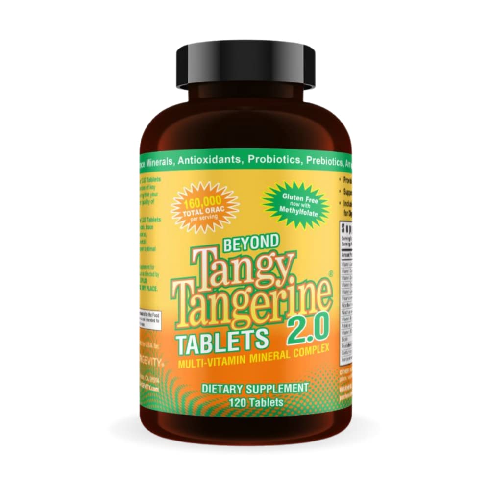 Front view of Youngevity Tangy Tangerine 2.0 bottle