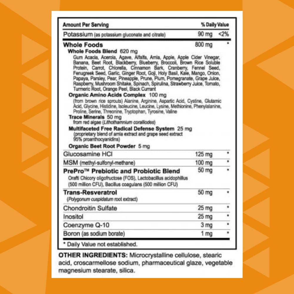 Natural whole foods blend illustration for Tangy Tangerine 2.0