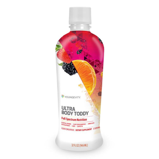 Front view of Youngevity Ultra Body Toddy bottle, 32 oz