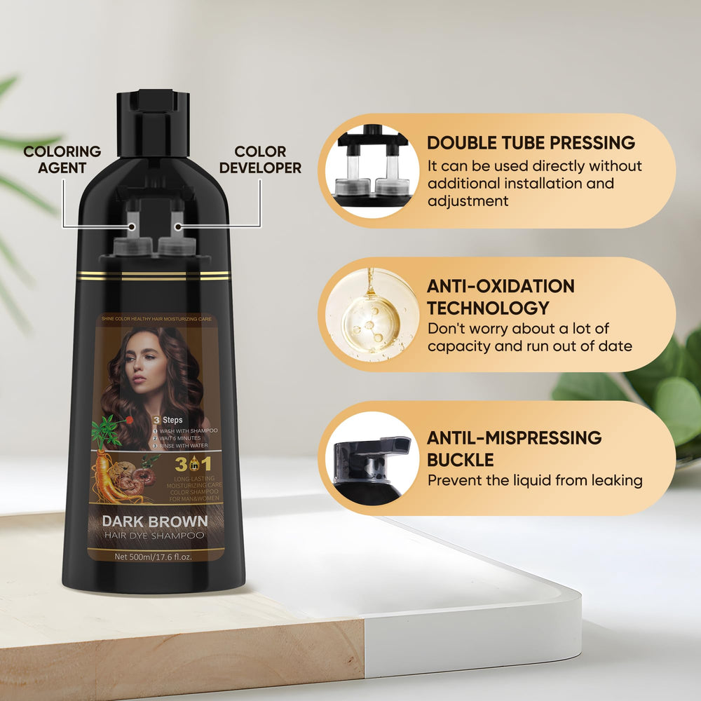 Effective white-hair coverage while protecting scalp and hair surface