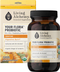 Your Flora Probiotic Soothe bottle label