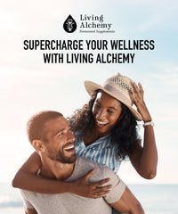 Living Alchemy product packaging and logo