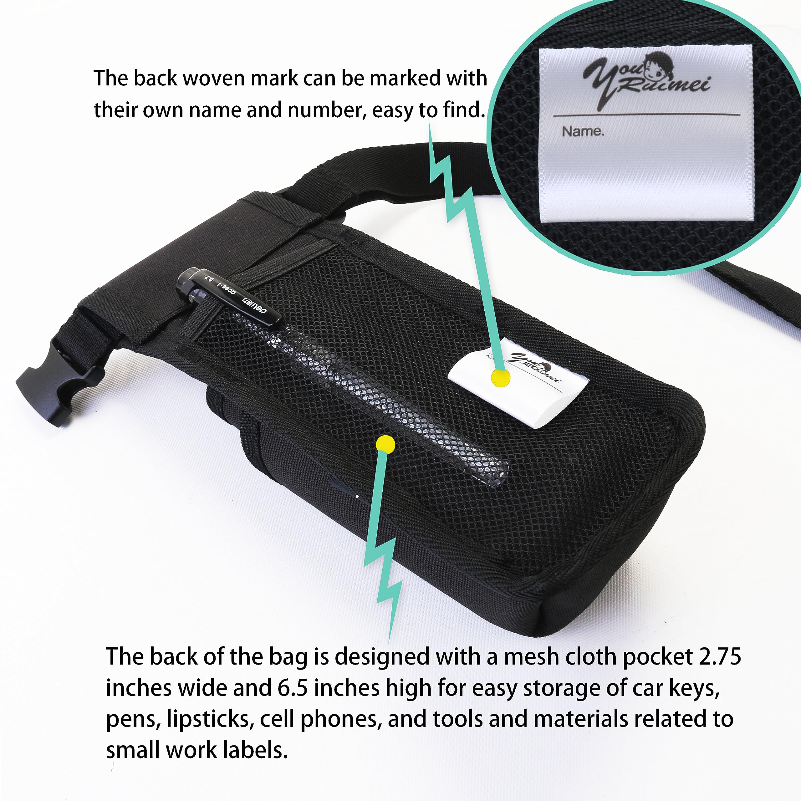 Front view of YOURUIMEI black holster