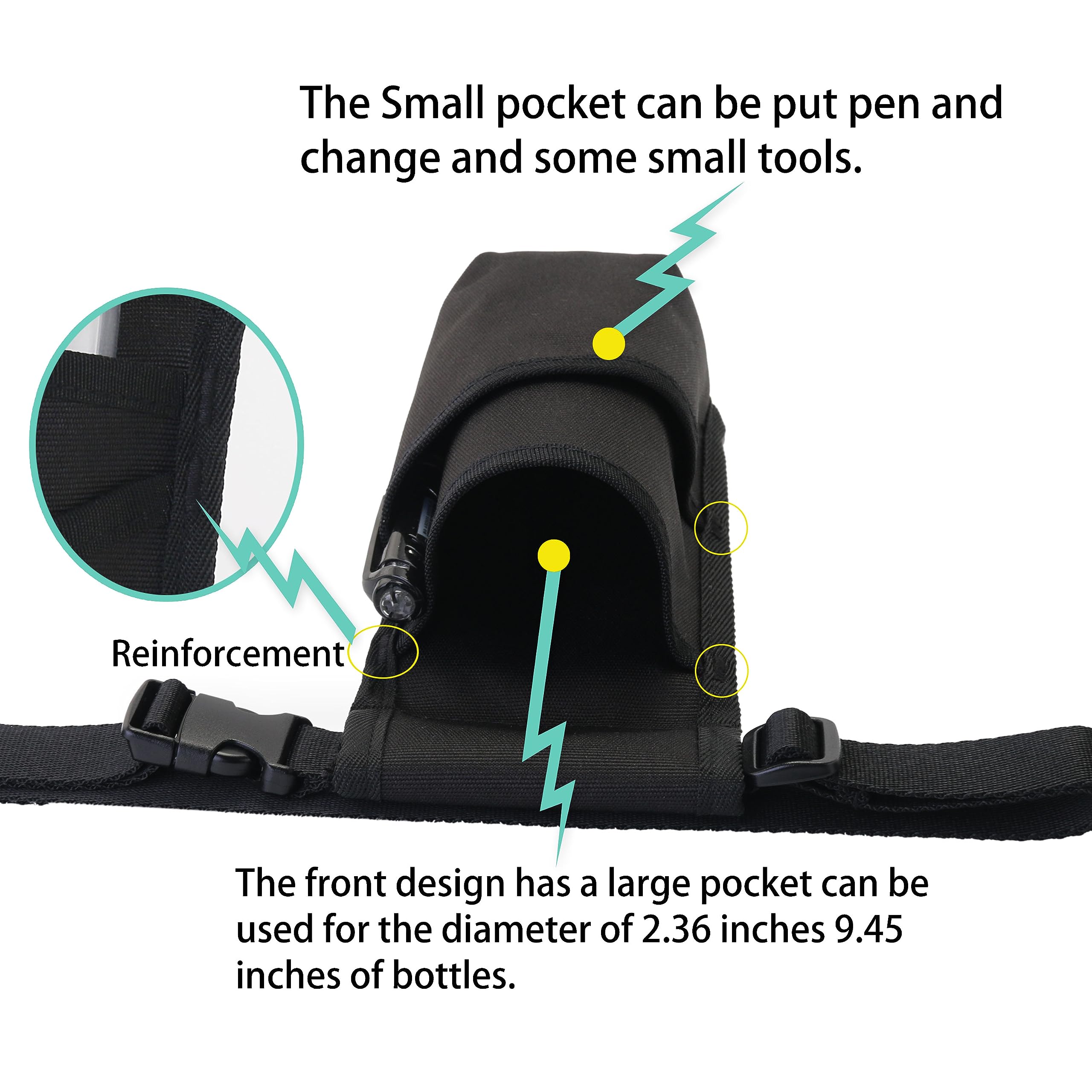Massage bottle bag attachment for spa and clinic