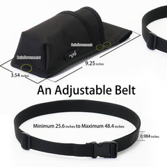 Massage lotion holster with multiple pockets