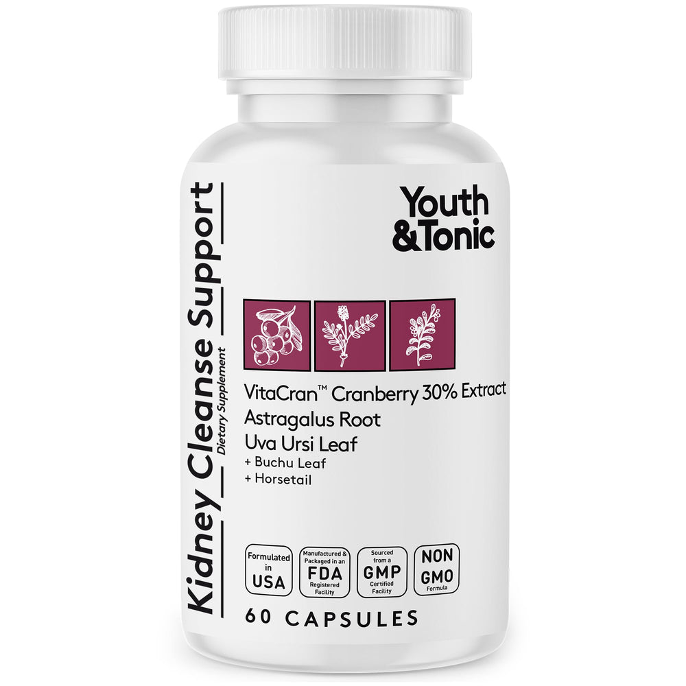Youth & Tonic Kidney Cleanse Detox bottle - 60 capsules