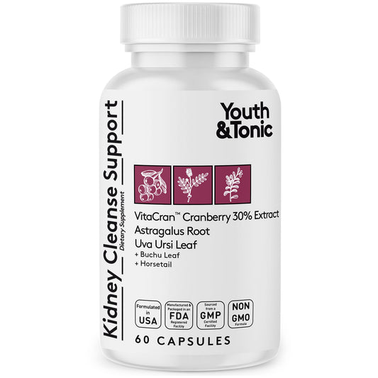 Youth & Tonic Kidney Cleanse Detox bottle - 60 capsules