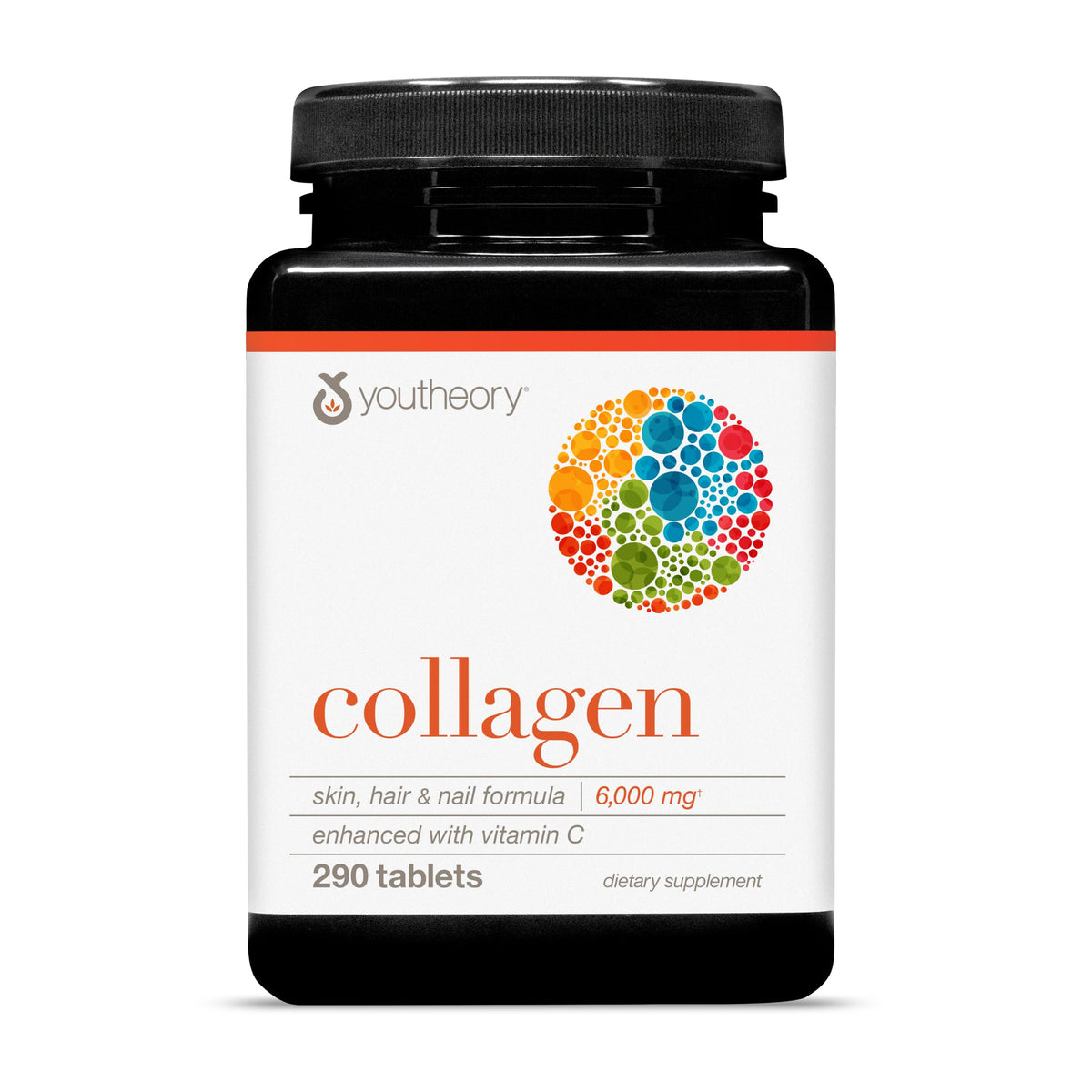 Youtheory Advanced Collagen bottle with 290 tablets