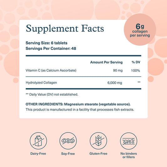 Close-up of hydrolyzed collagen peptides