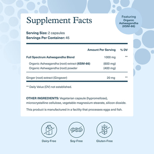 Product label showing 1,000 mg per serving