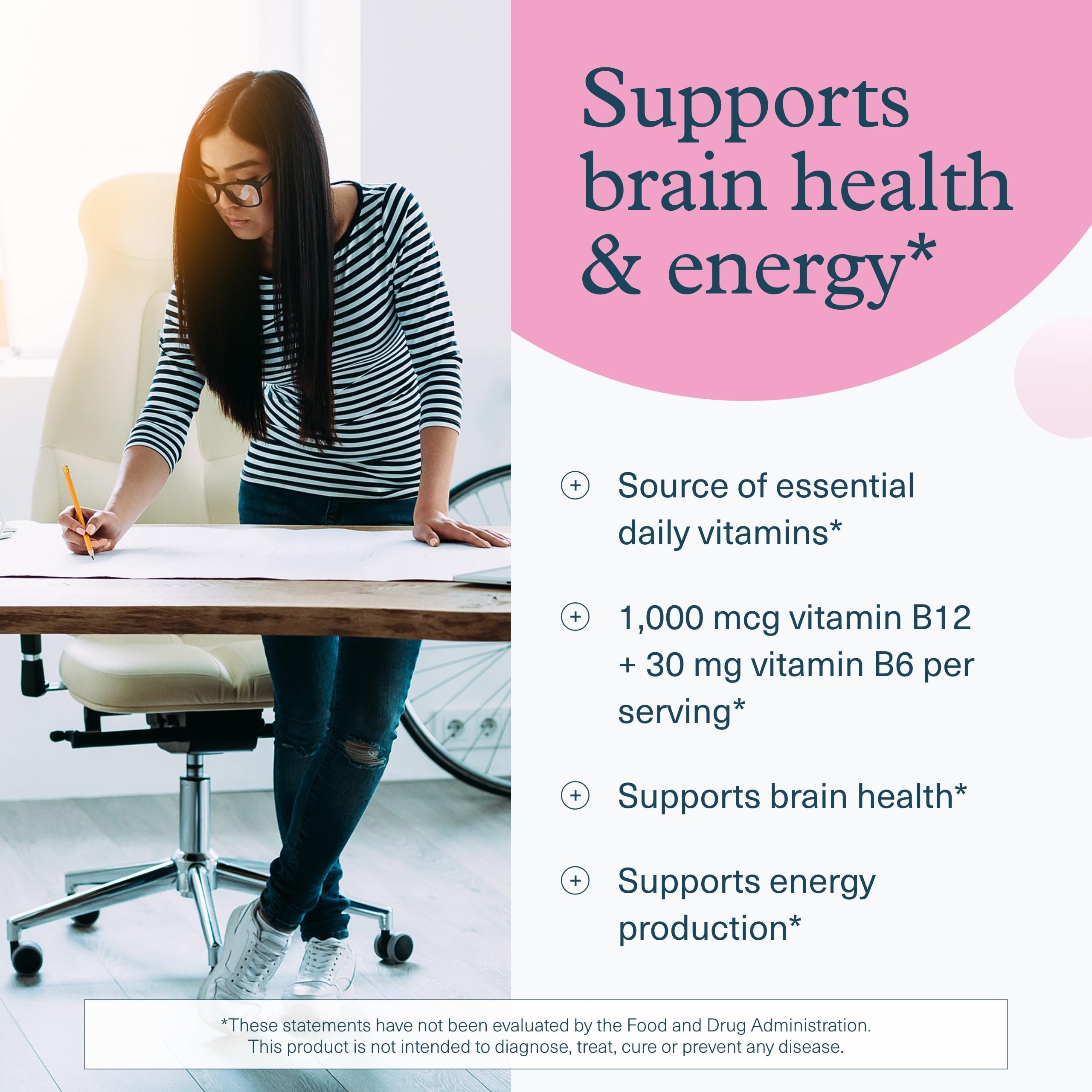 Vegan, dairy-free, soy-free and gluten-free claims for Youtheory B12B6