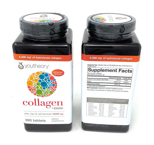 Youtheory Collagen Advanced Formula Tablets bottle front view