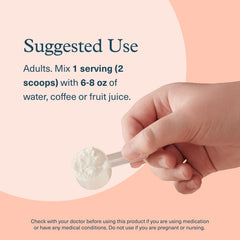 10 oz jar of Youtheory Collagen Powder with scoop