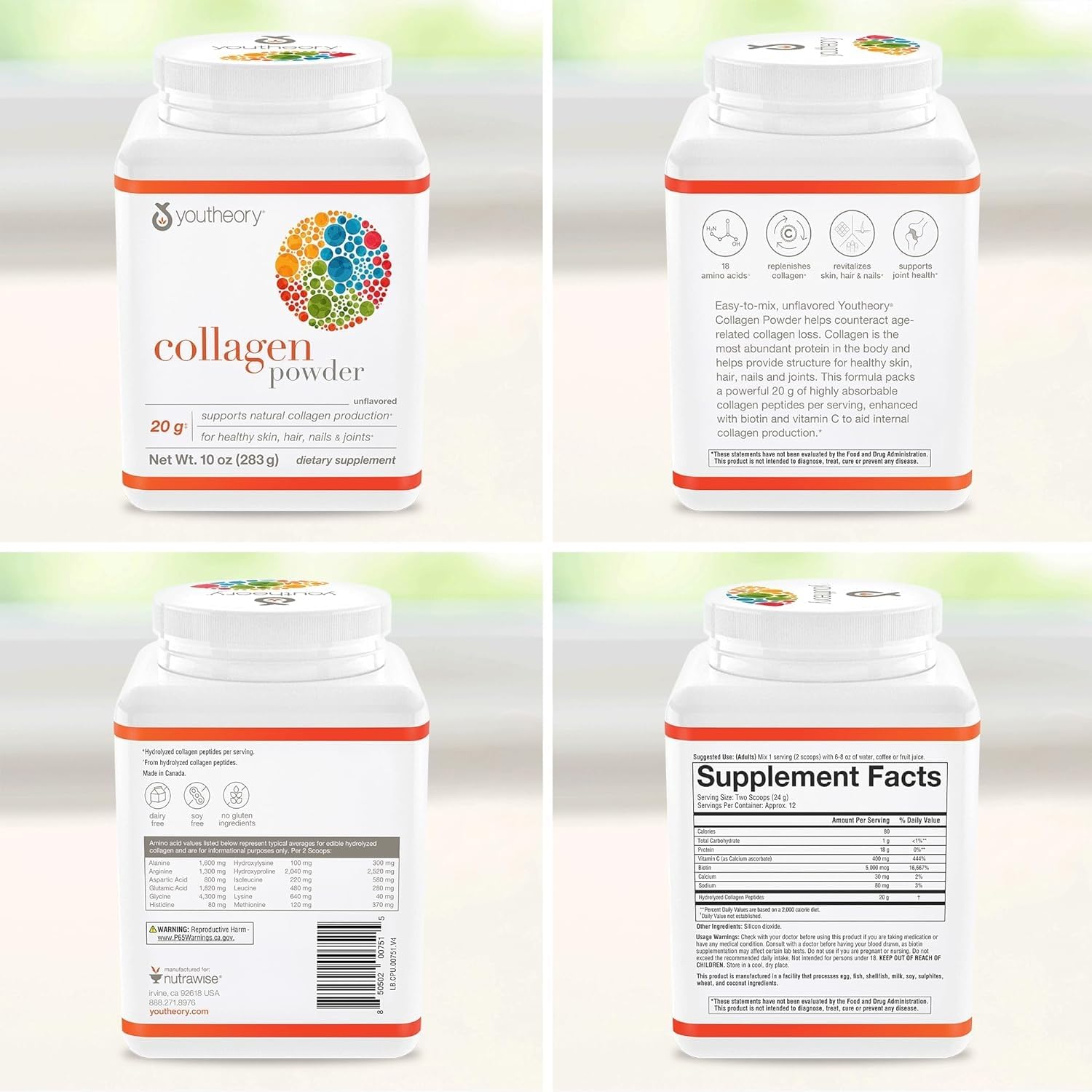 Lifestyle shot of healthy hair, skin, and nails with collagen