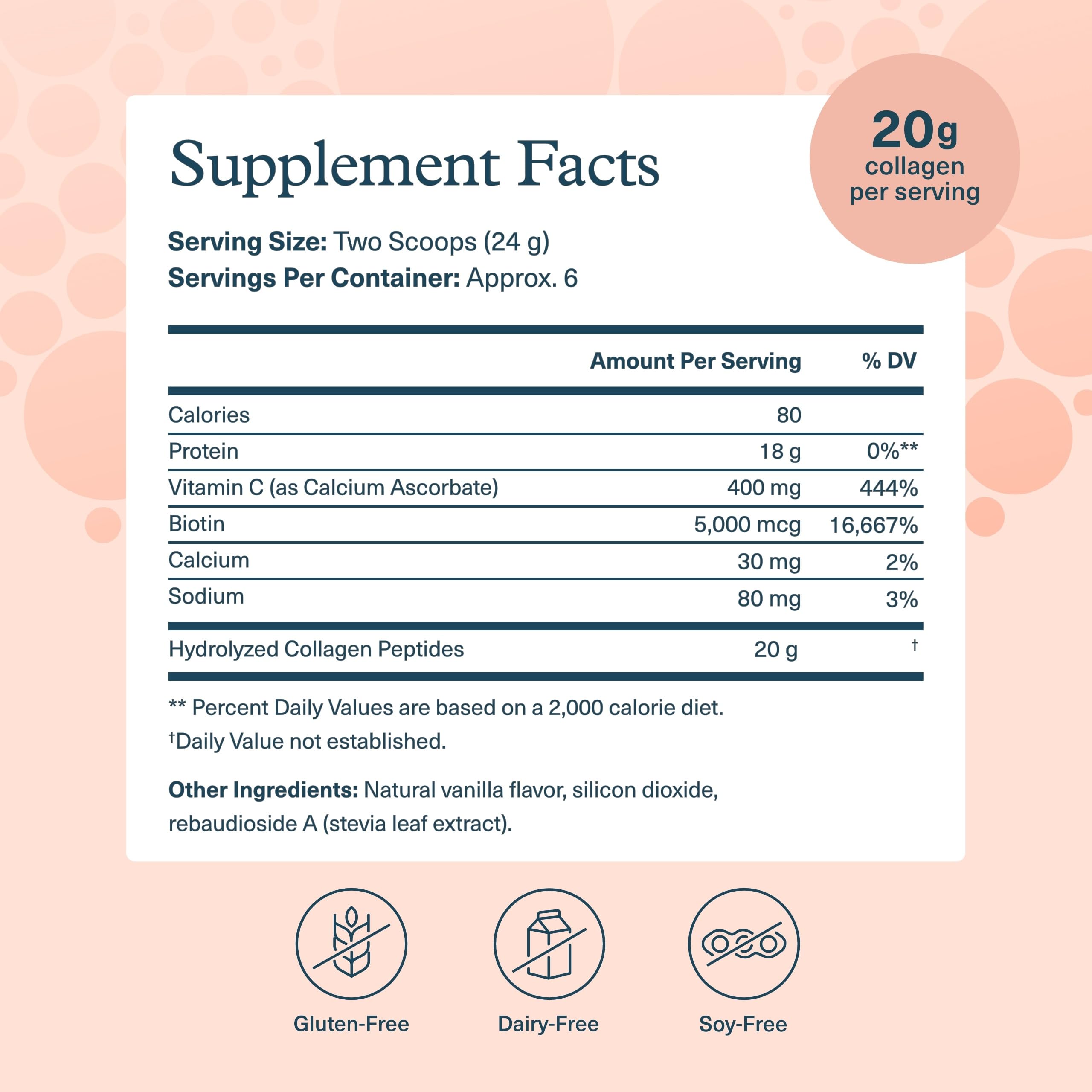 Youtheory Collagen Powder Vanilla packaging and label