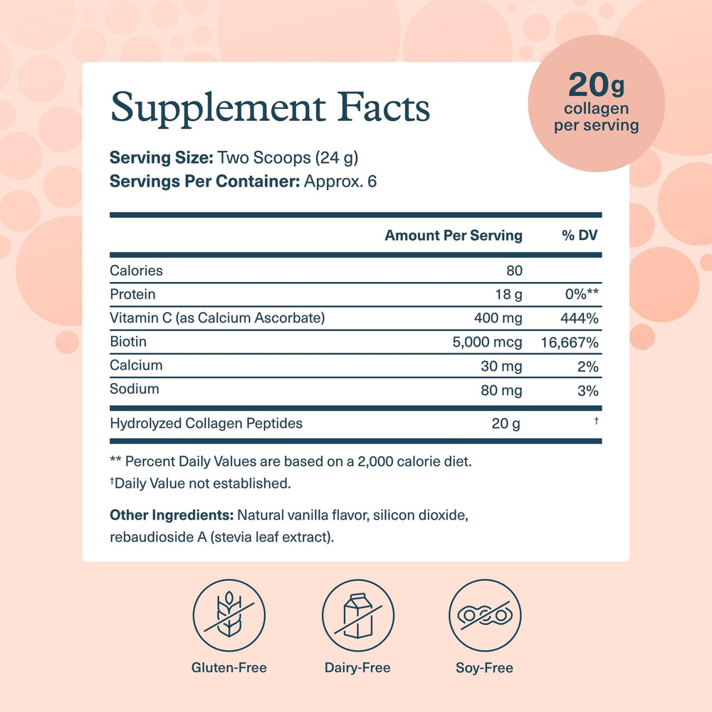 Youtheory Collagen Powder Vanilla packaging and label
