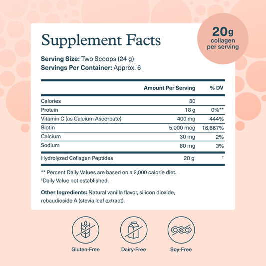 Youtheory Collagen Powder Vanilla packaging and label