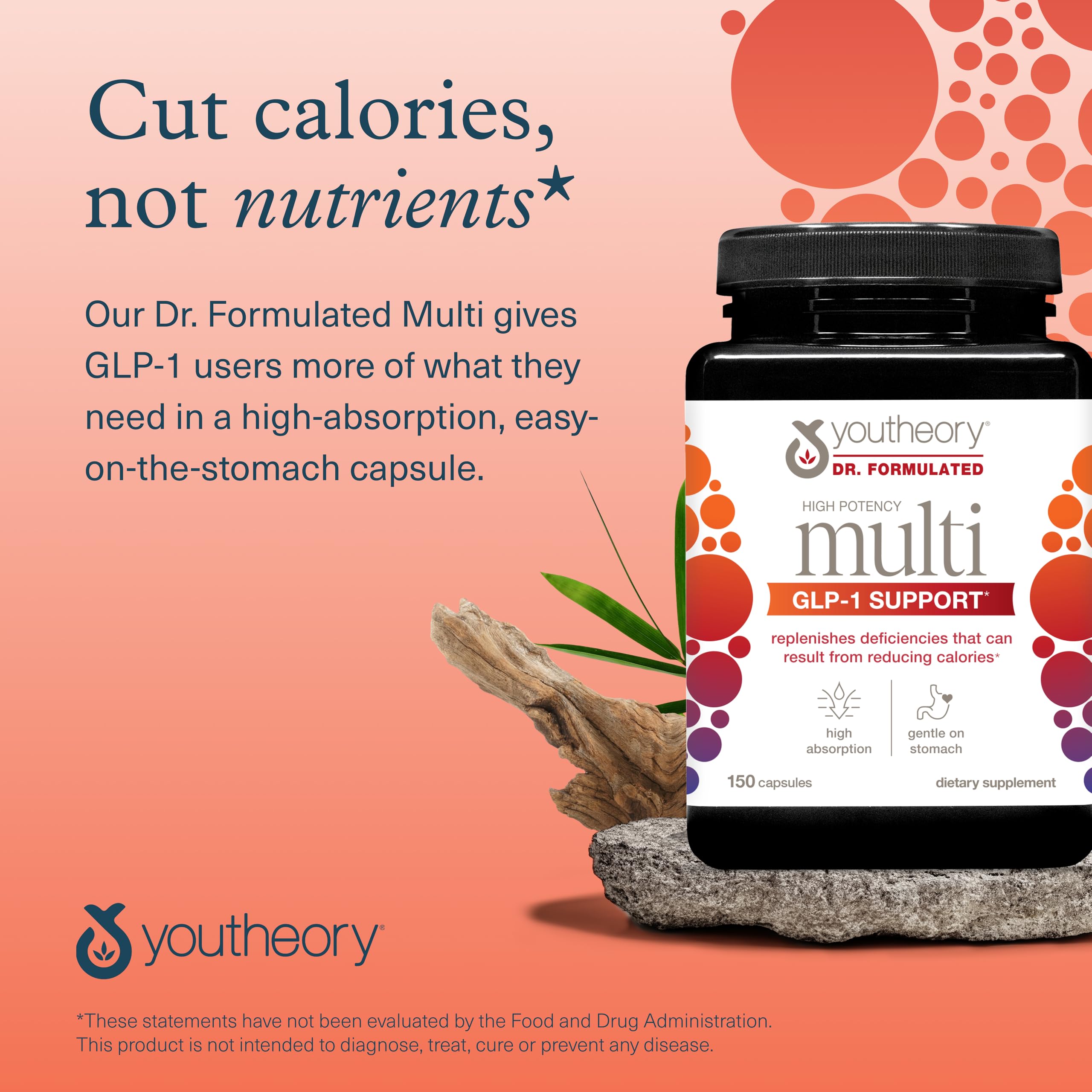Supplement facts panel visible on product image