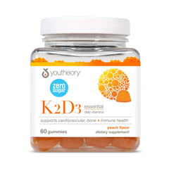 Youtheory K2D3 Peach gummies bottle label