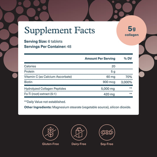 Close-up of hydrolyzed collagen peptides
