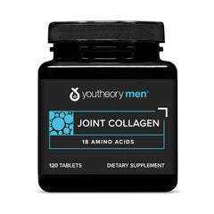 Bottle of Youtheory Men's Joint Collagen with 120 tablets