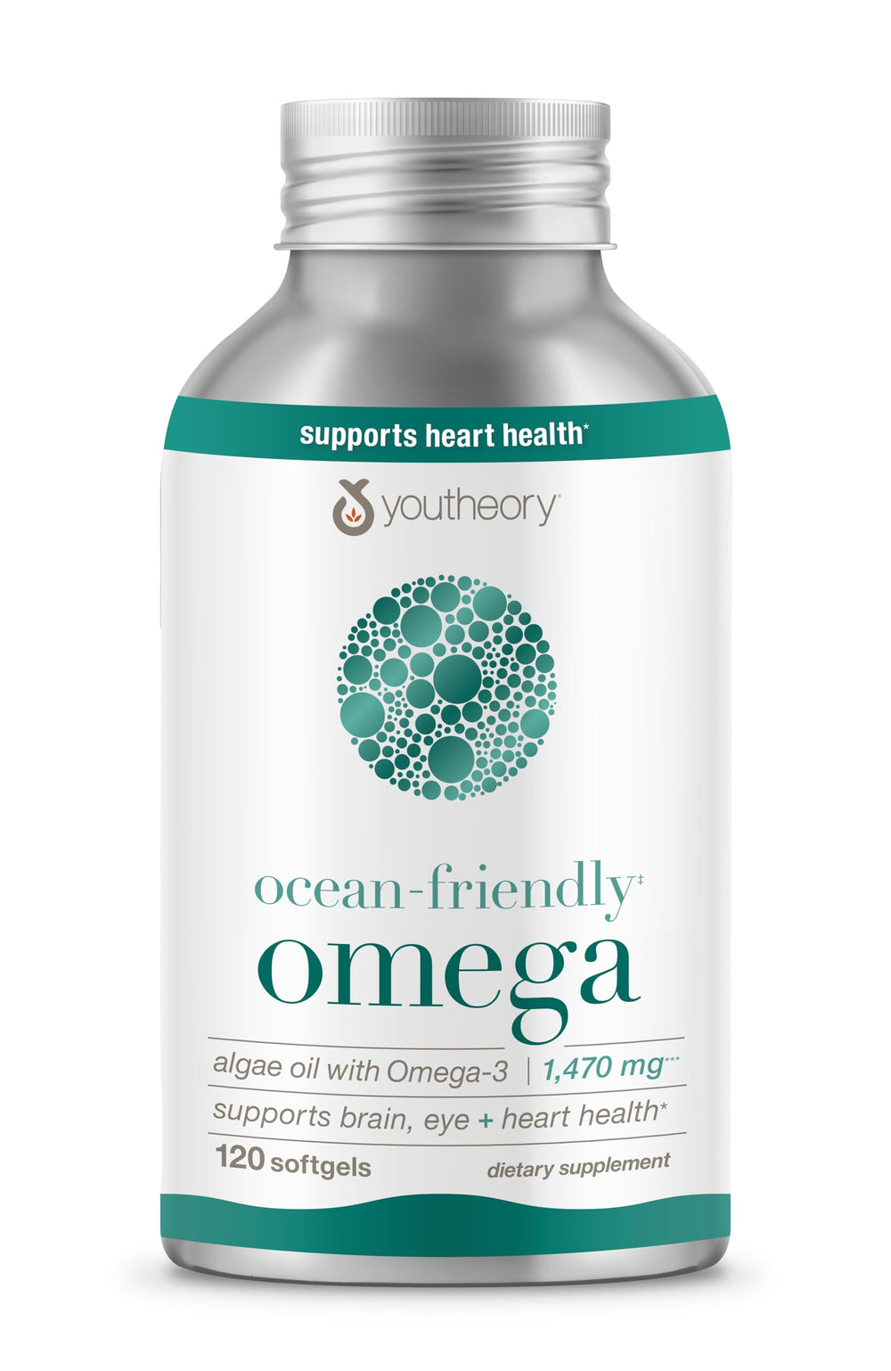 Youtheory Ocean-Friendly Omega bottle in recyclable aluminum container