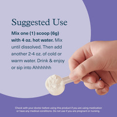 Powder dissolving in water illustrating enhanced absorption