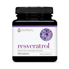 Bottle of Youtheory Resveratrol Advanced Antioxidant Formula