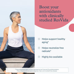 ResVida trans-resveratrol 100 mg highlight on label