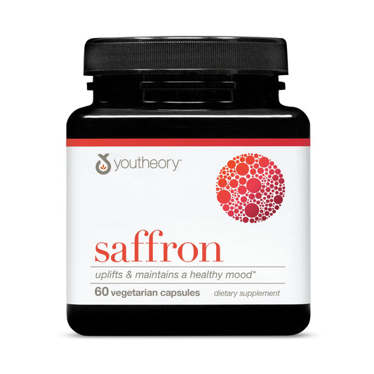 Hero image: Youtheory Saffron bottle and packaging