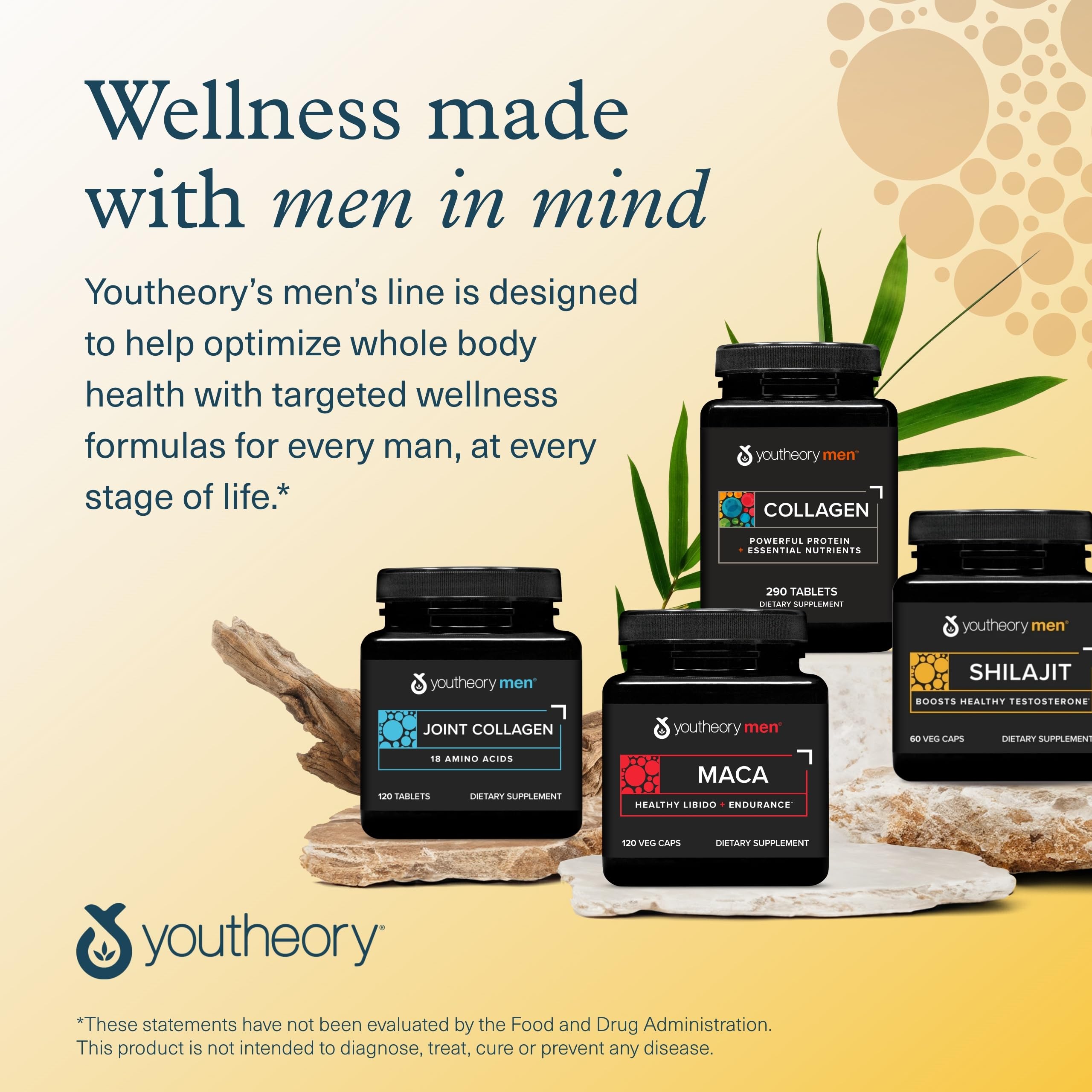 Men's health energy and stamina concept visual with Shilajit