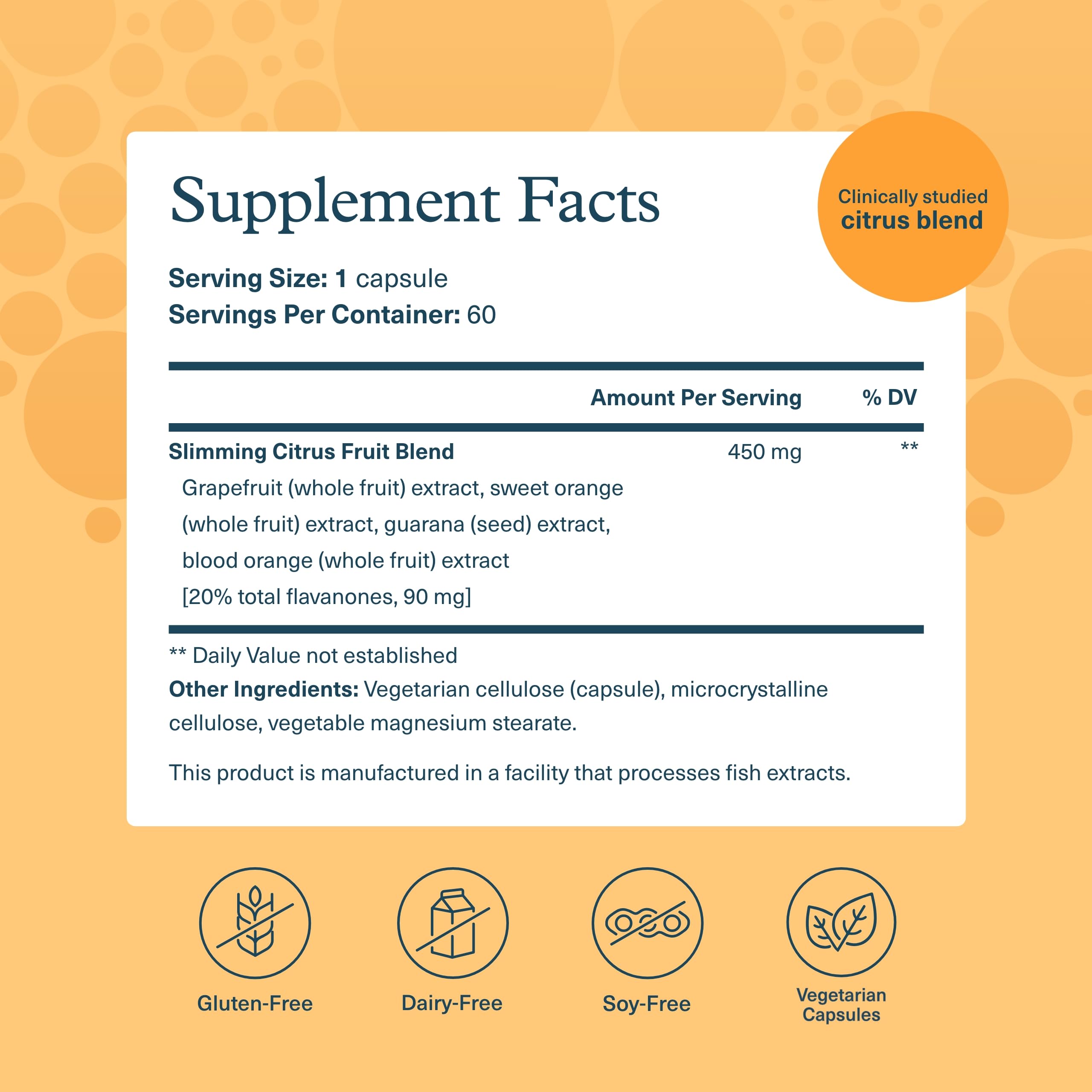 Citrus-based formula with polyphenol content imagery