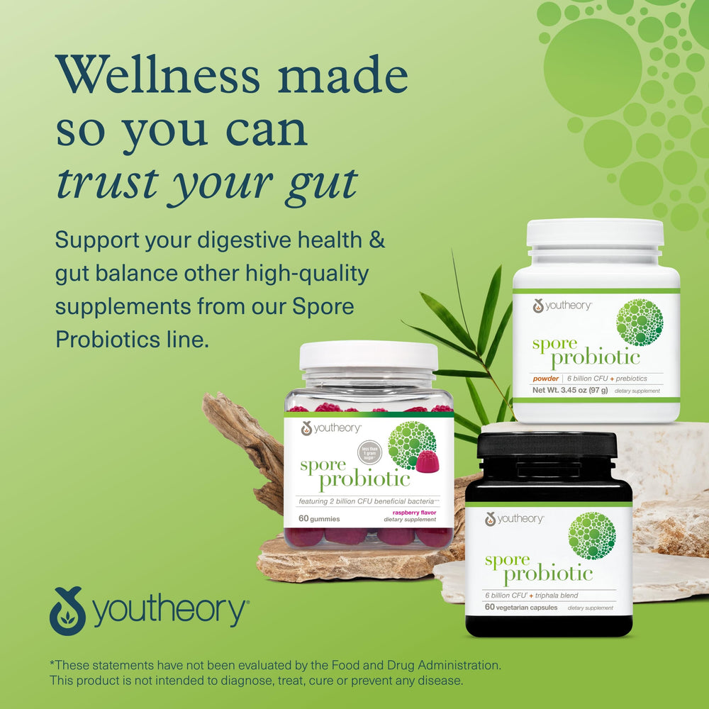Vegan-friendly probiotic powder container with 3.45 oz size