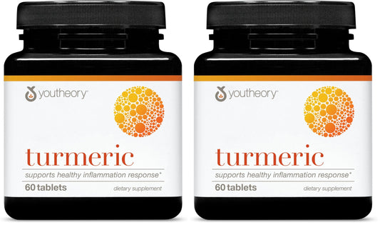 Front view of Youtheory Turmeric 2-pack