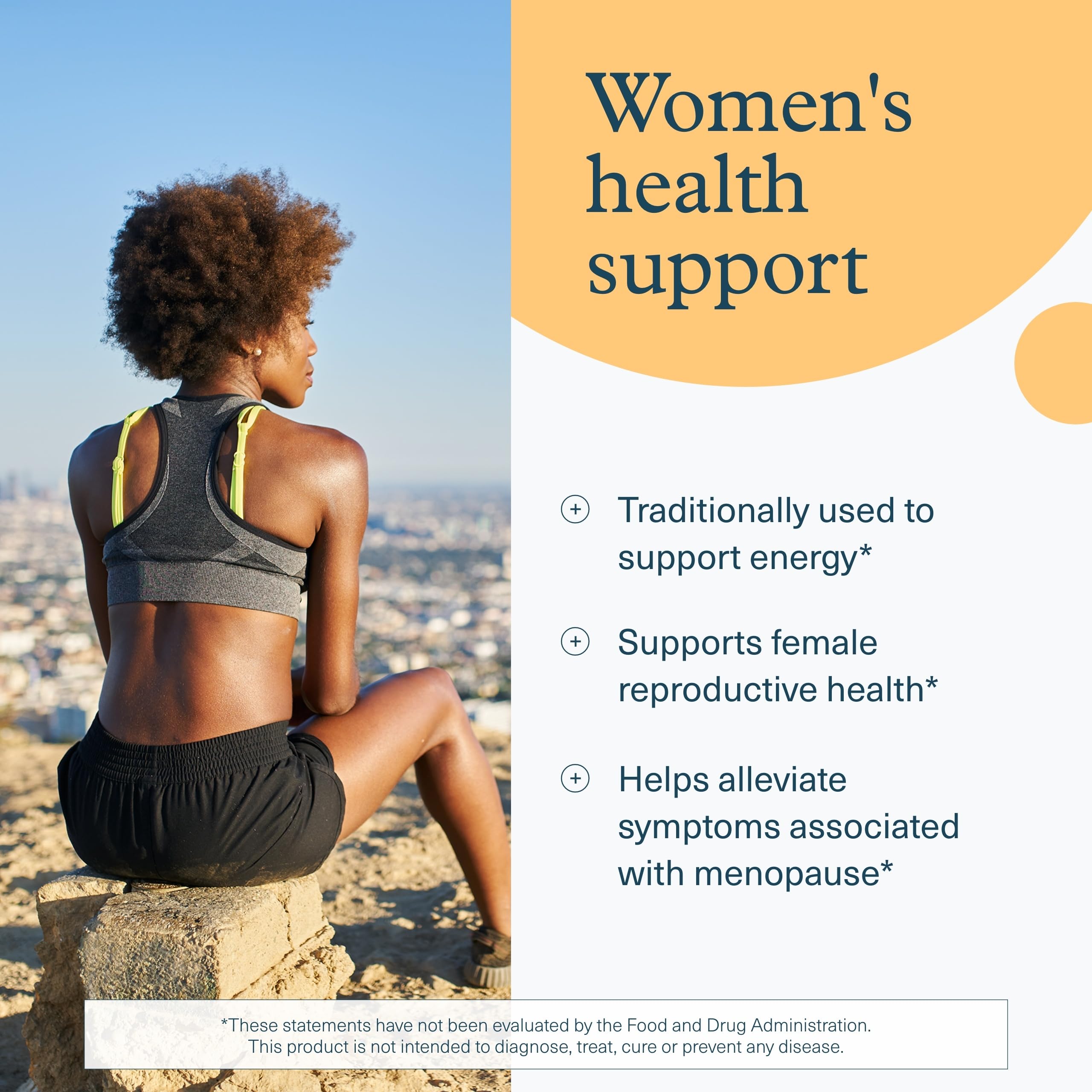 Natural ingredients: maca root-based formula