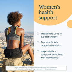 Natural ingredients: maca root-based formula