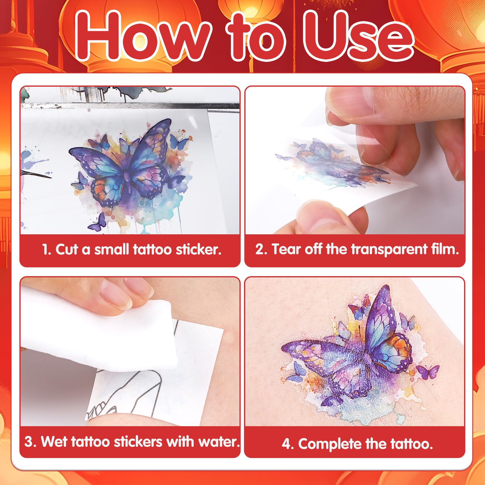 Yoyuspy easy-apply tattoo for quick party decorating