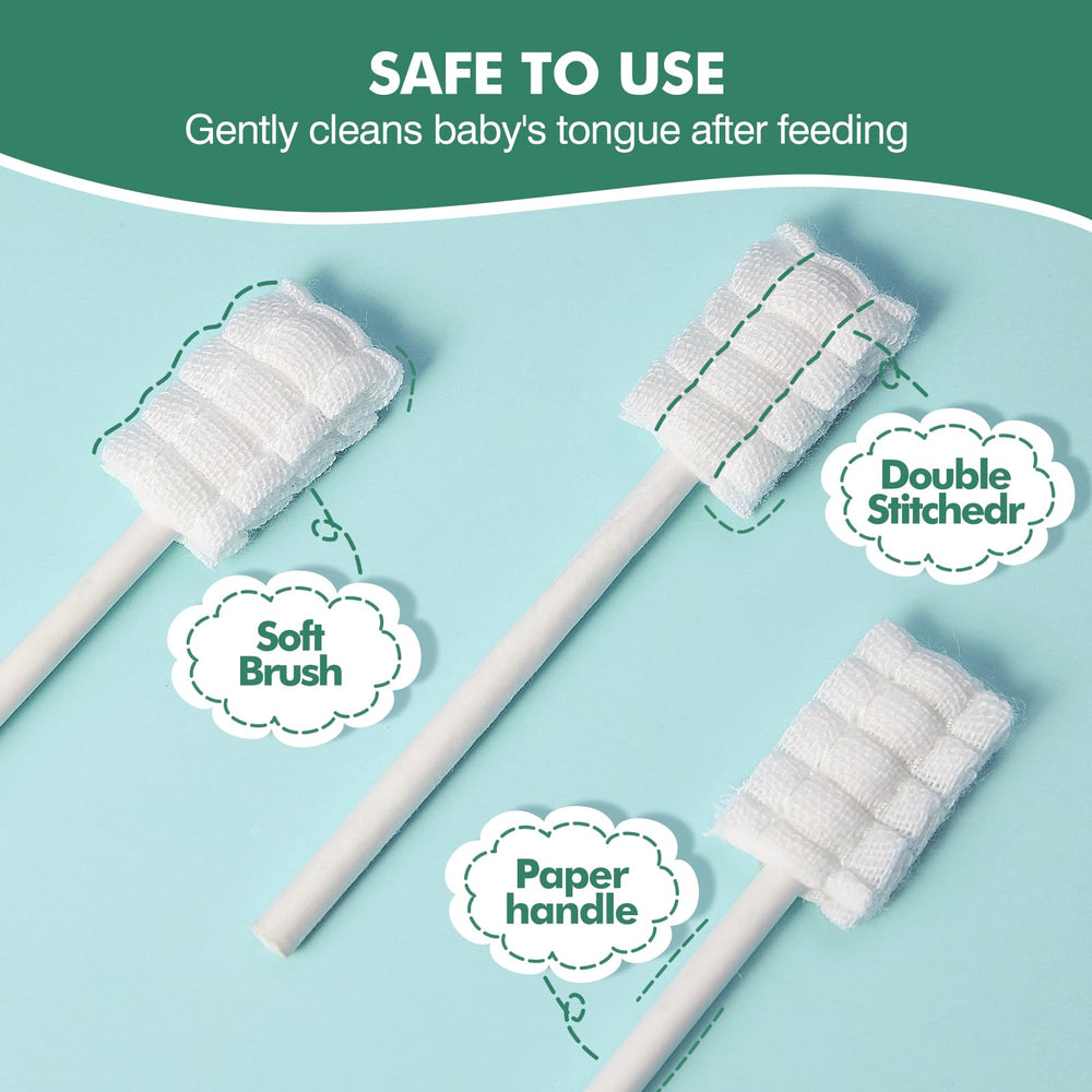 100% medical skim gauze with double-stitched brush head