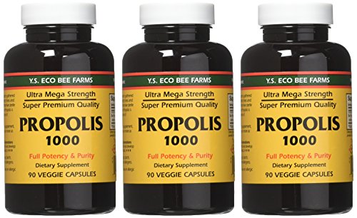 Five-pack image of Propolis 1000 bottles arranged for routine use.