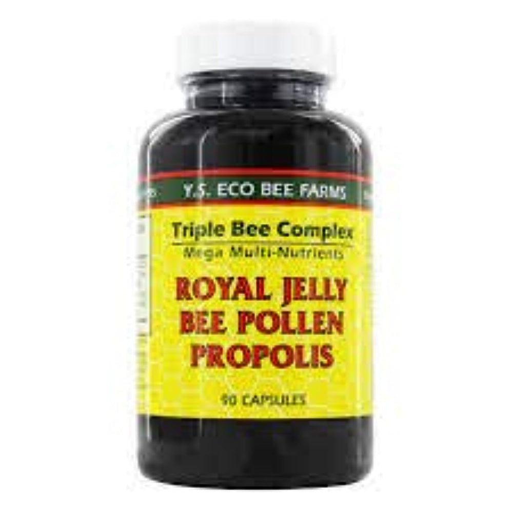 Label detail of YS Organics Triple Bee Complex 90 Caps 2 Pack