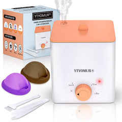 YTYOMUR steam sterilizer demonstrates quick cleaning for reusable menstrual discs.
