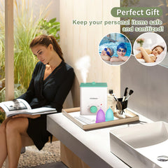 YTYOMUR travel-friendly steamer fits in your bag for on-the-go care.