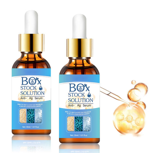 Yuanyuuo 2Box stock serum in hand, ready for application