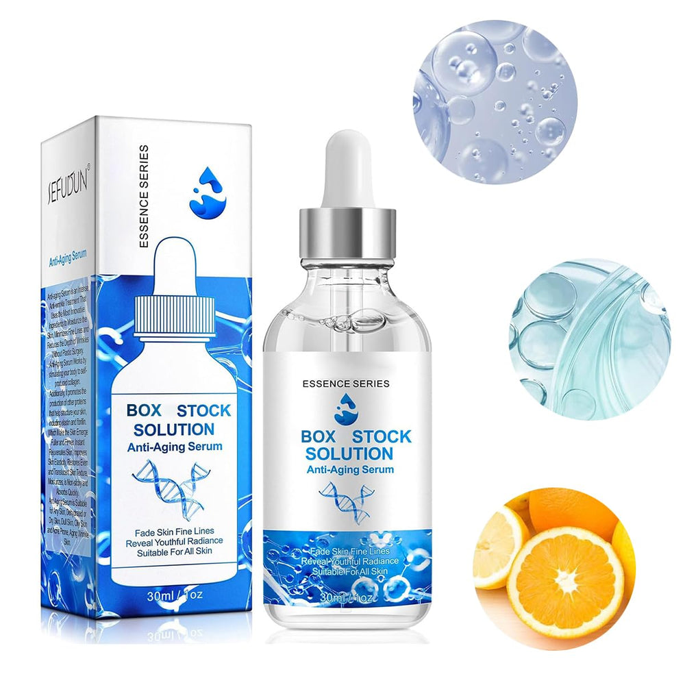 Yuanyuuo Box Face Serum packaging highlights suitability for all skin types