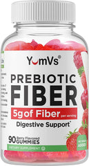 Berry flavor Yum-Vs prebiotic gummy close-up