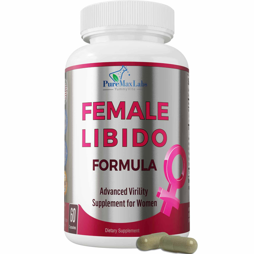 Bottle of YUMMYVITE Female Libido Formula with Epimedium Horny Goat Weed and Maca